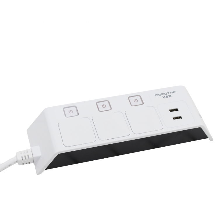 네모탭 멀티탭 3구 USB 2구 안전 디자인 멀티콘센트 : 효순이네