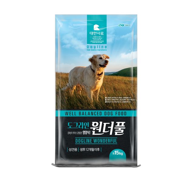 곰표 대한사료 도그라인 원더풀 15kg : 동원팜푸드