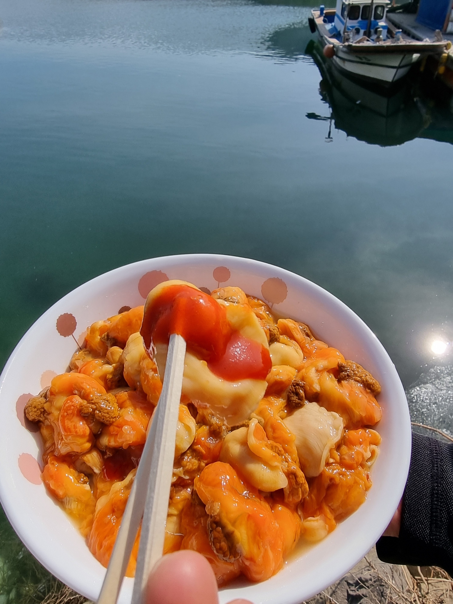 통영 평화수산 제철 멍게  손질 멍게 깐멍게 500g : 평화수산