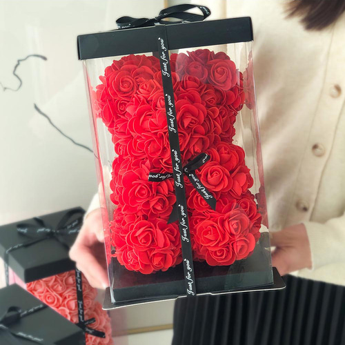 장미 곰돌이 비누꽃 생일 어린이날 발렌타인데이 화이트데이 유치원 졸업식 꽃 선물 1P : 에스앤비리빙