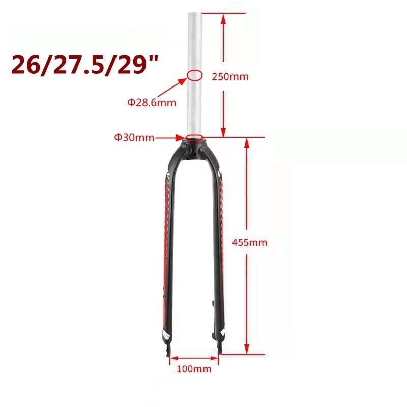 자전거 포크 호환 Lutu 산악 m6 하드 알루미늄 합금 디스크 브레이크 2627.529 인치 프론트 eieio 부품 98 : 직구사전