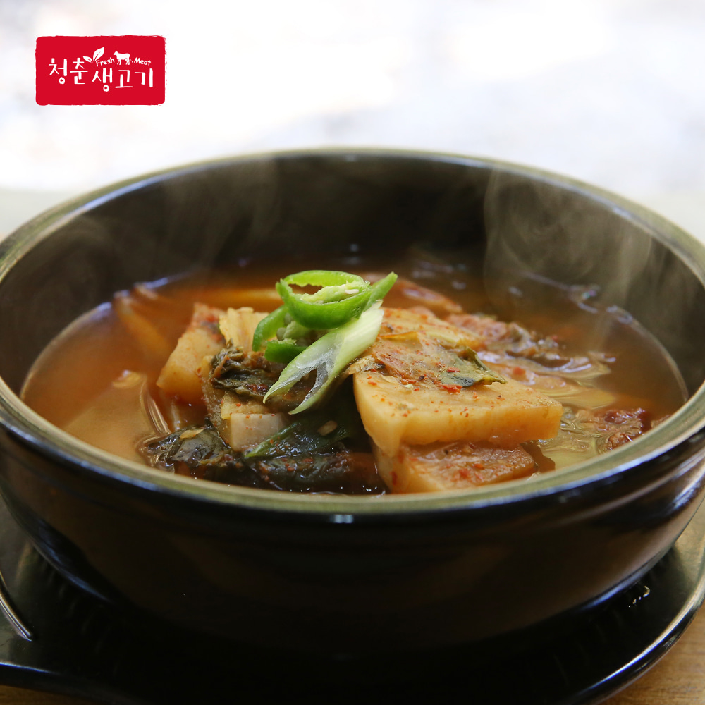 [청춘생고기] 청춘 얼큰장터국밥 1kg 6팩 (총 6kg) : goldenbee