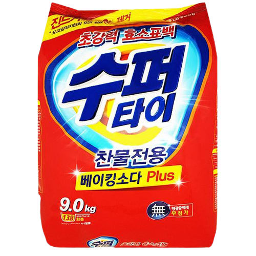 슈퍼타이 1kg 3kg 5.5kg 9kg 리필용 찬물전용 대용량 가루세제 : 꾸러미몰