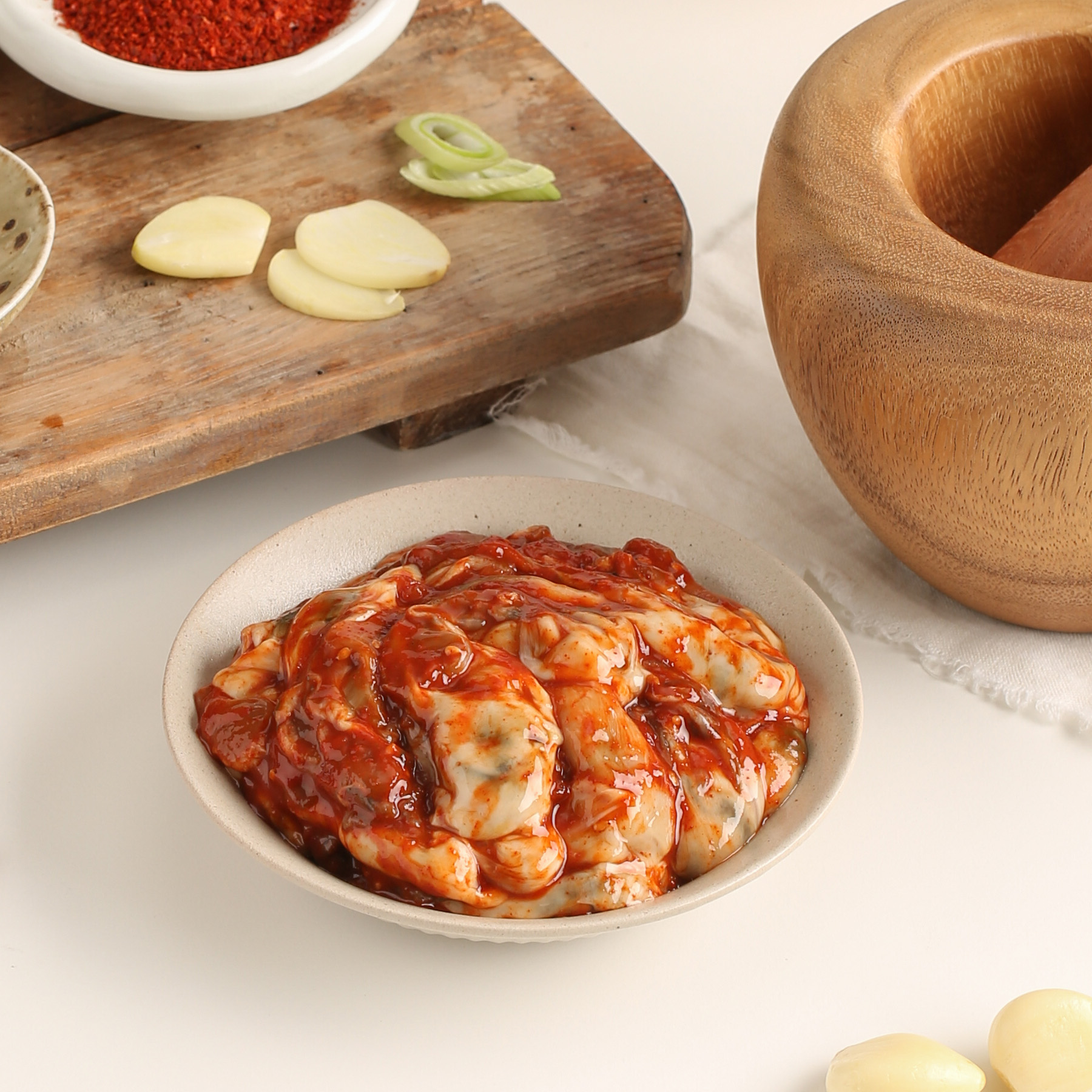 맛보기젓갈 150g 갈치 오징어 낙지 창난 씨앗 가리비 : 참꽃피는 마을