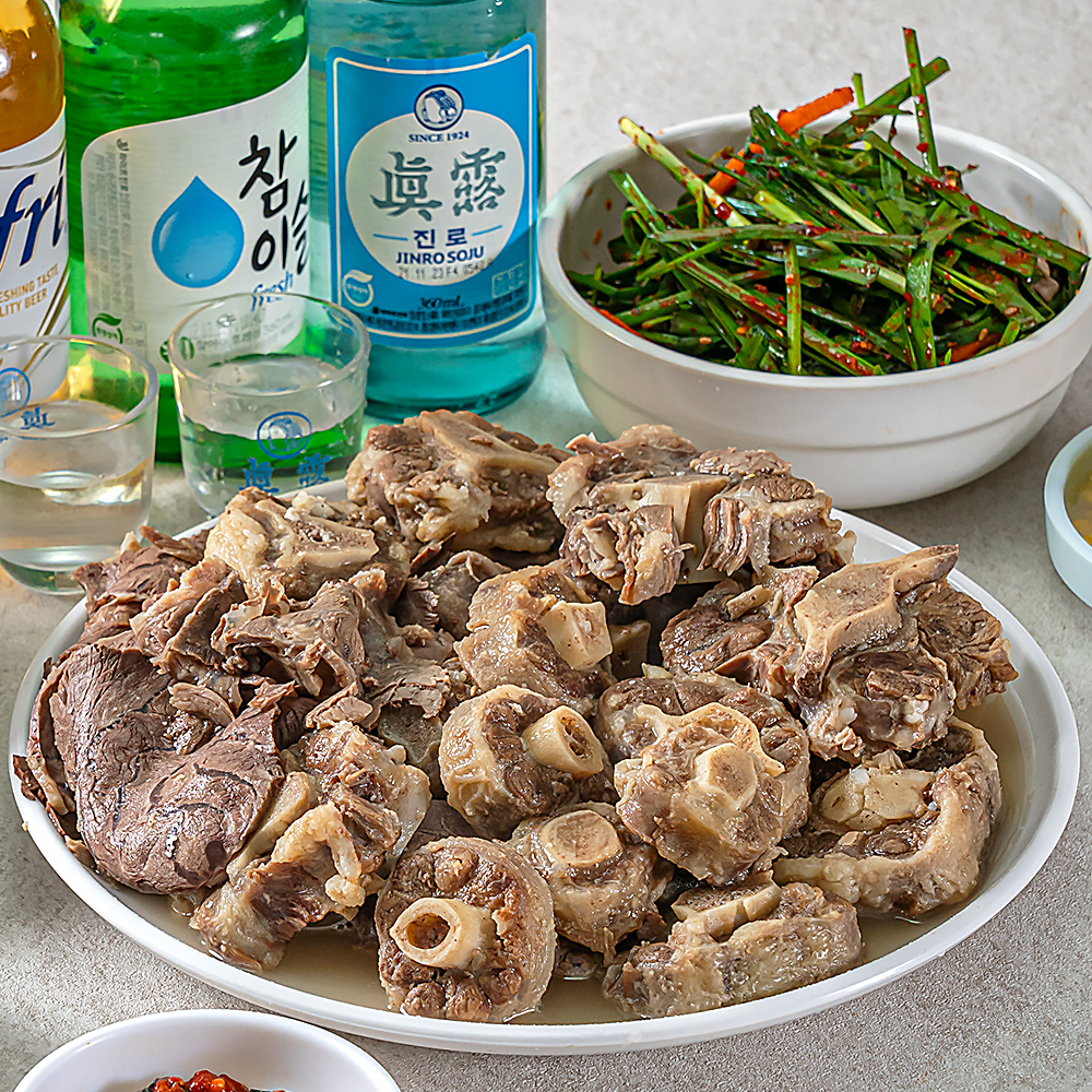 캠핑 음식 요리 밀키트 소꼬리 찜 수육(소) : 백년밥상