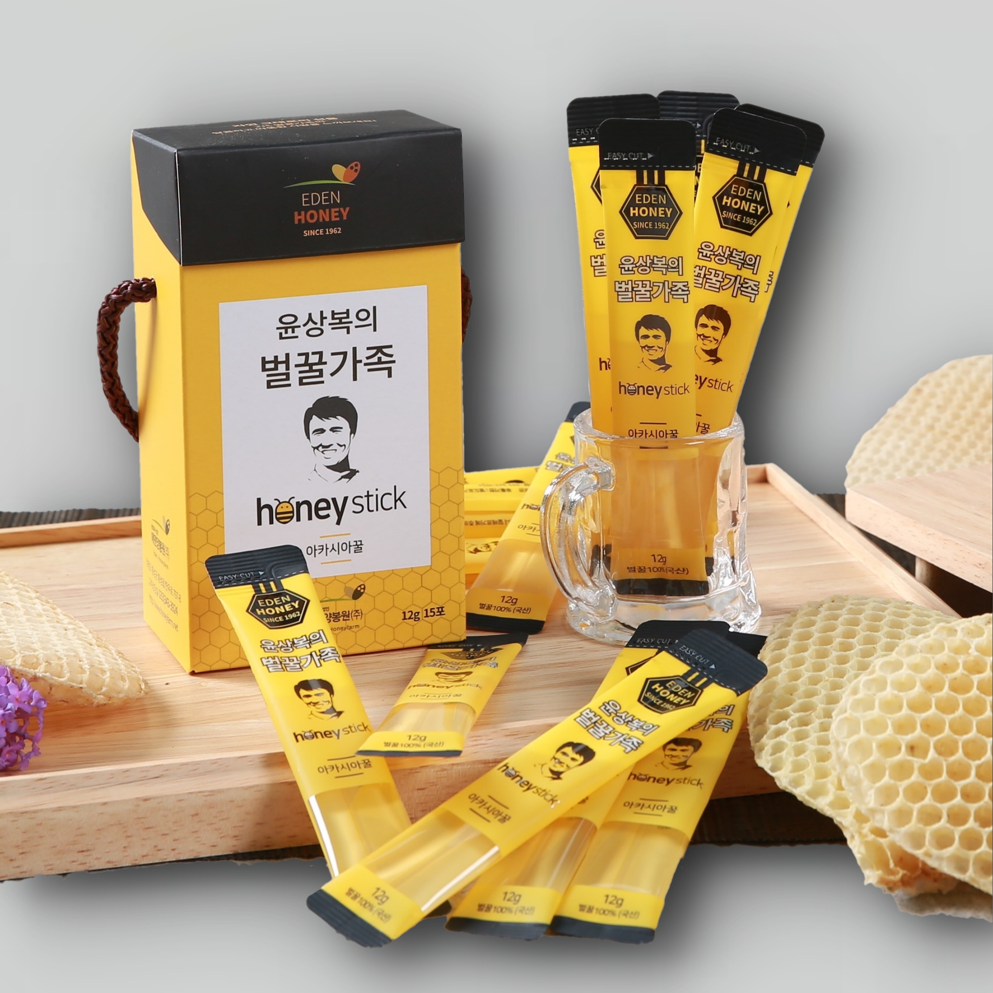 진짜 짜먹는 간편 포장 햇 스틱 숙취 한국산 벌꿀 아카시아 밤 잡화 꿀효능 결혼답례품꿀 : 에덴양봉원