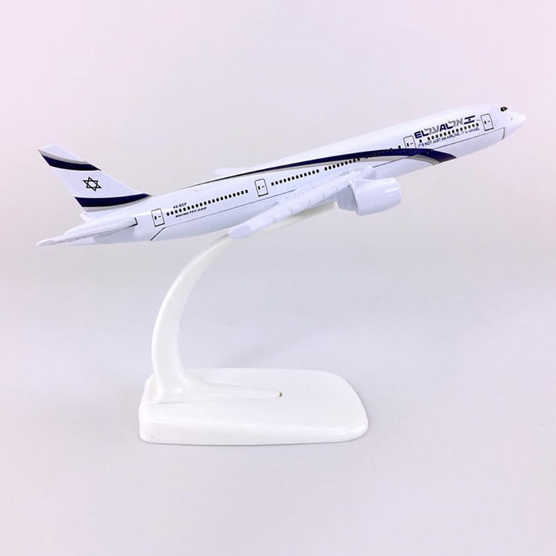 비행기 항공기 모형 16cm 1 400 b777 엘 알 에어 이스라엘 항공 기본 합금 : 아미글로벌