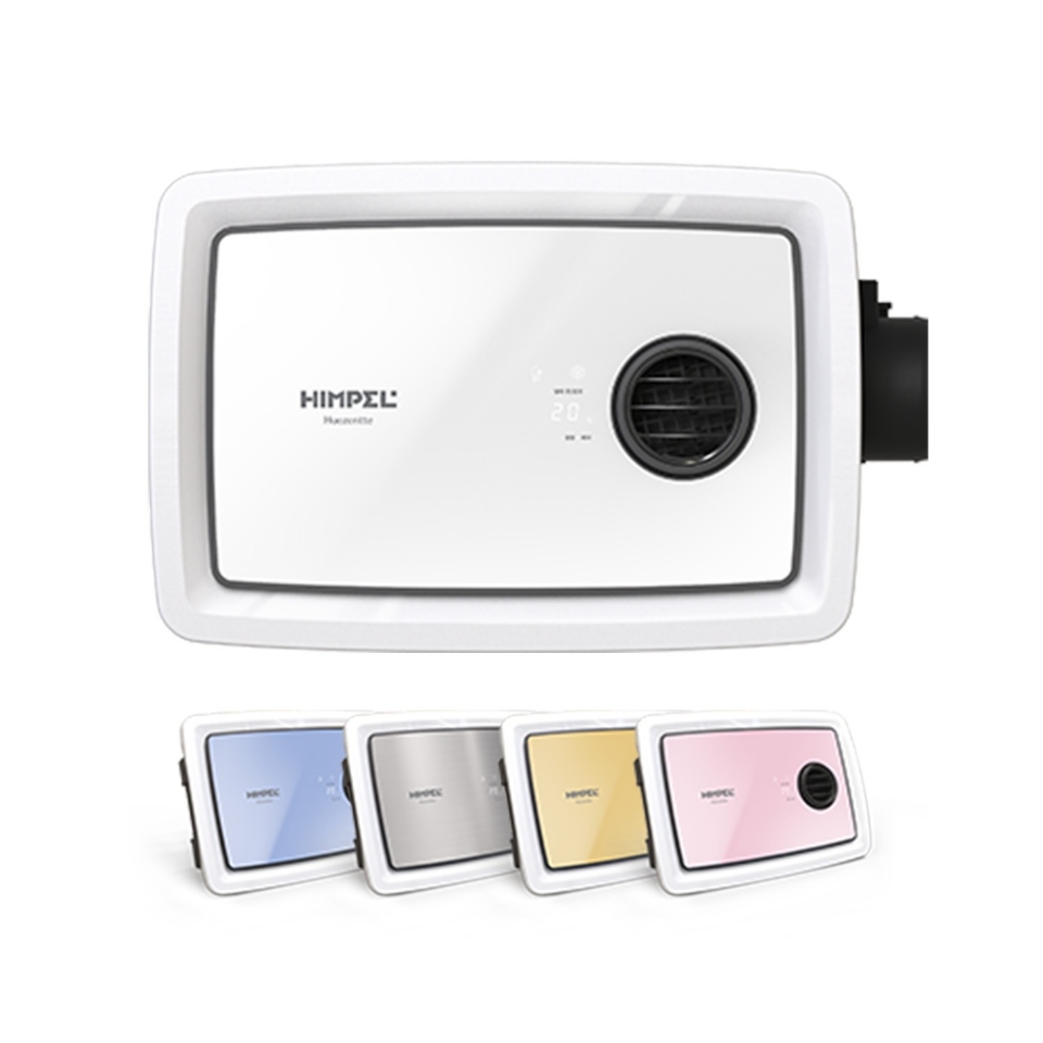 힘펠 휴젠뜨 팔레트 실버헤어라인 FHD2-C150P 욕실 온풍 제습 전동댐퍼 환풍기 블루투스 스피커 음성안내 습도센서 자가설치 : 해동풍력
