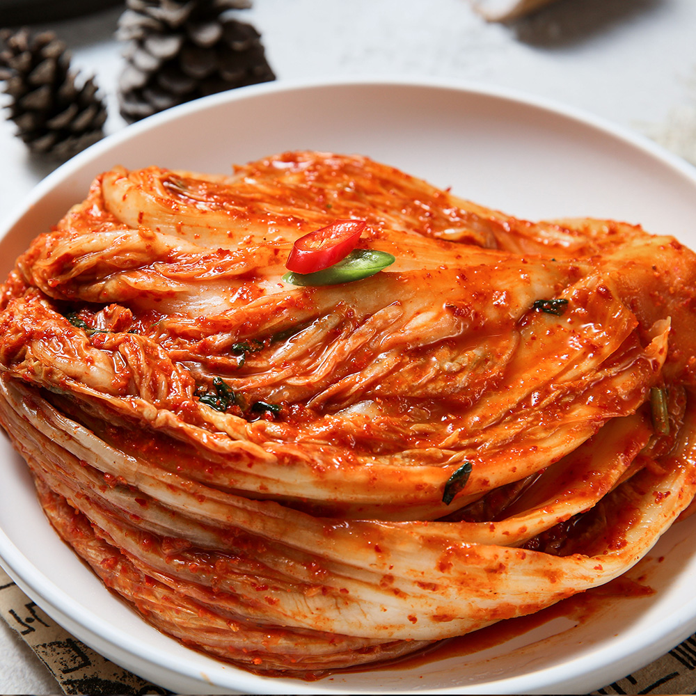 100% 국내산 재료로 만든 전라도 배추김치 3kg : 푸드강산
