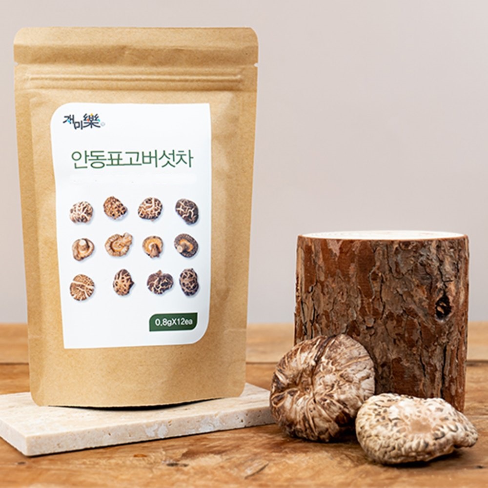 [초가송이] 표고버섯차 12티백+12티백 : 버섯결