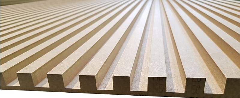 퍼스트우드 백골사각 리브템바보드 25x1200x2400mm 간격20x20 인테리어 MDF : 퍼스트 우드
