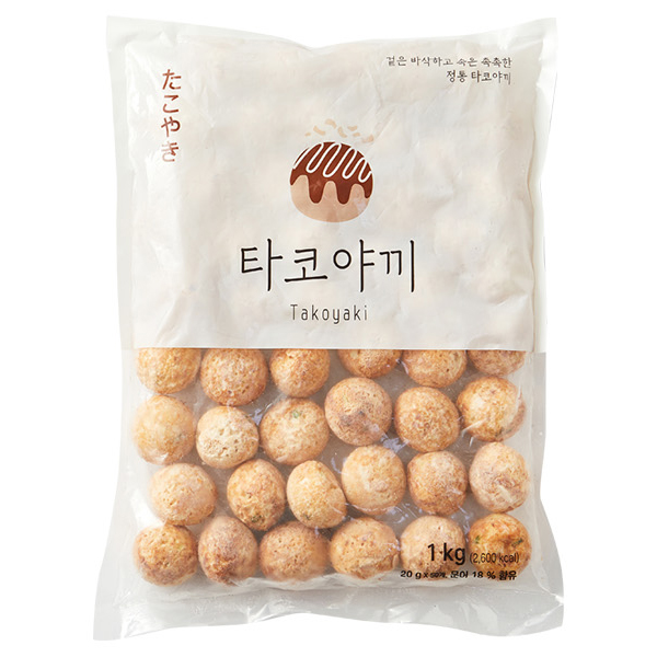 오타후쿠 타코야끼 볼 1kg (20gx50) 냉동타코야끼 : MMMALL