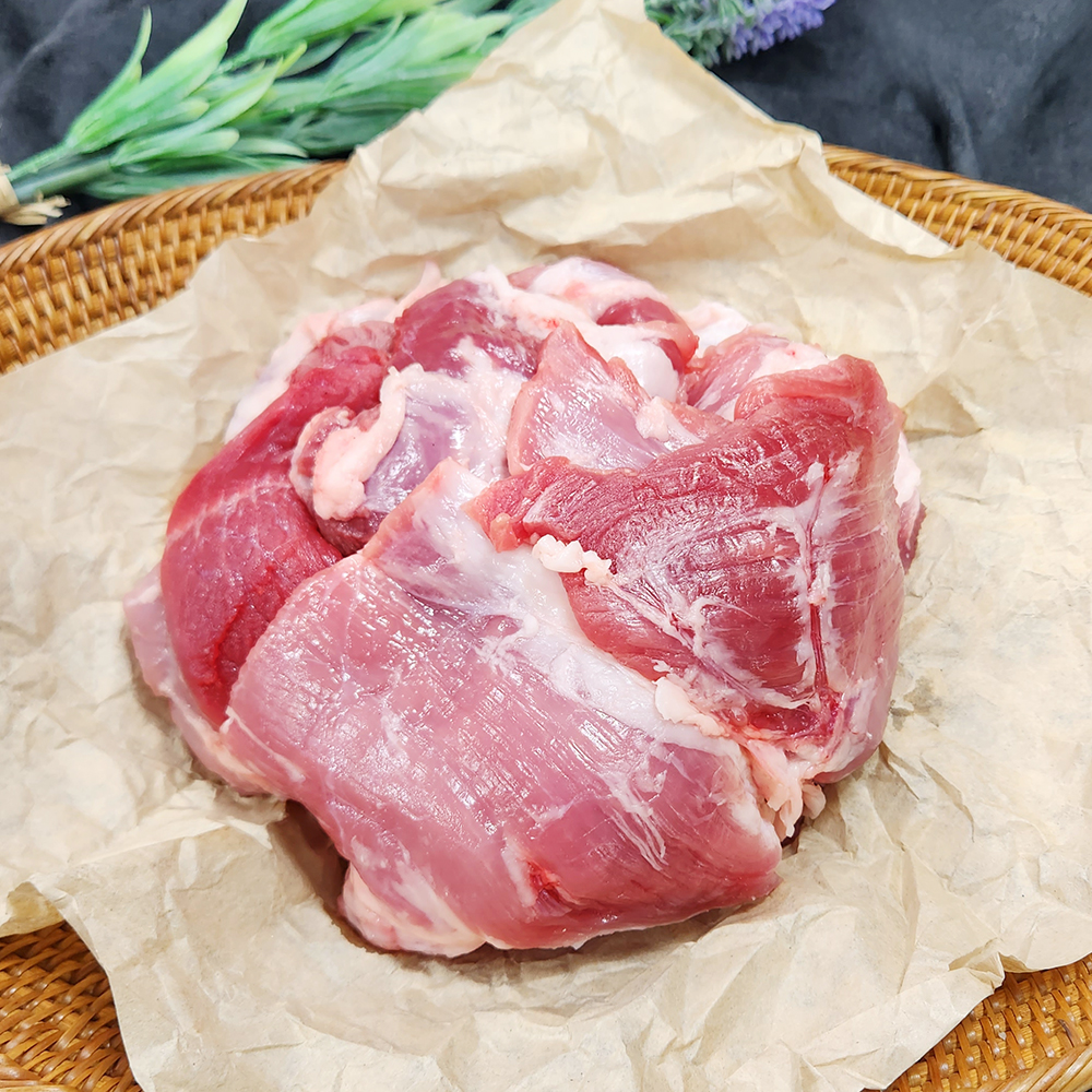 한돈 잡육 뒷고기 자투리고기 찌개용 찌개거리 1.2kg (600gx2ea) 한성미트뱅크 : 한성미트뱅크