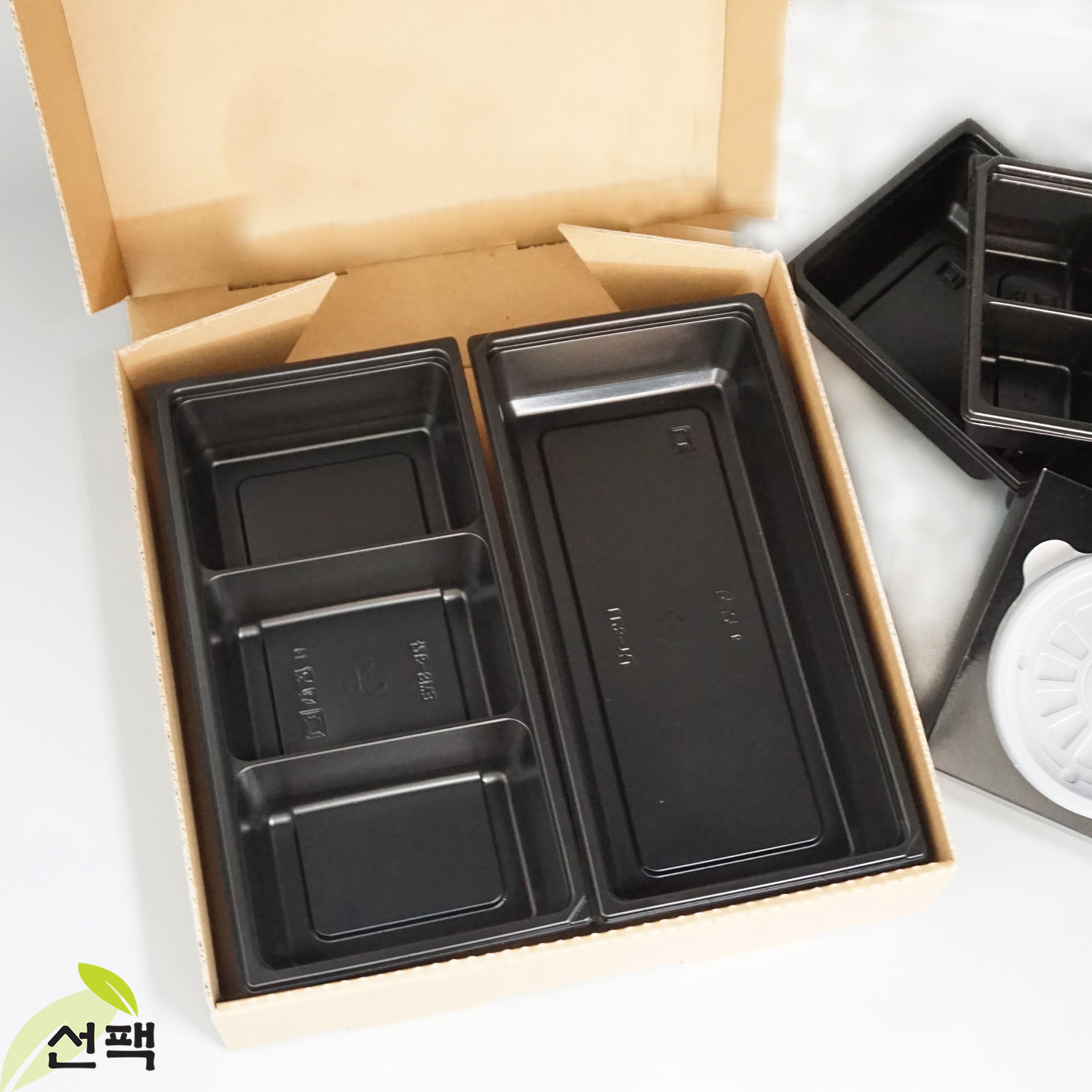 [소량/20개] 일회용 고급도시락 (정도시락) 조립형 프리미엄도시락 크라프트 : 주식회사 선팩