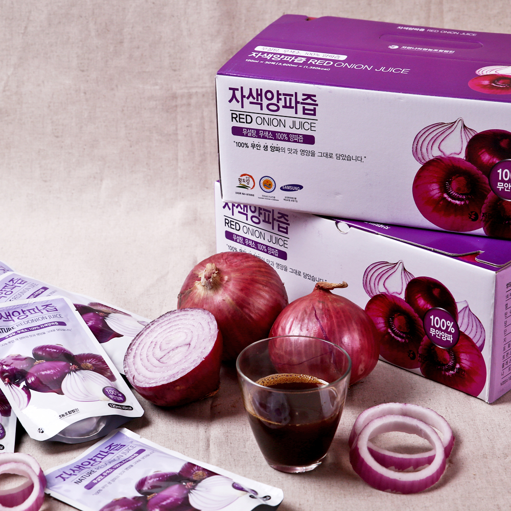 무안 자색 빨간 양파즙 100ml 90포 : 푸드공작소