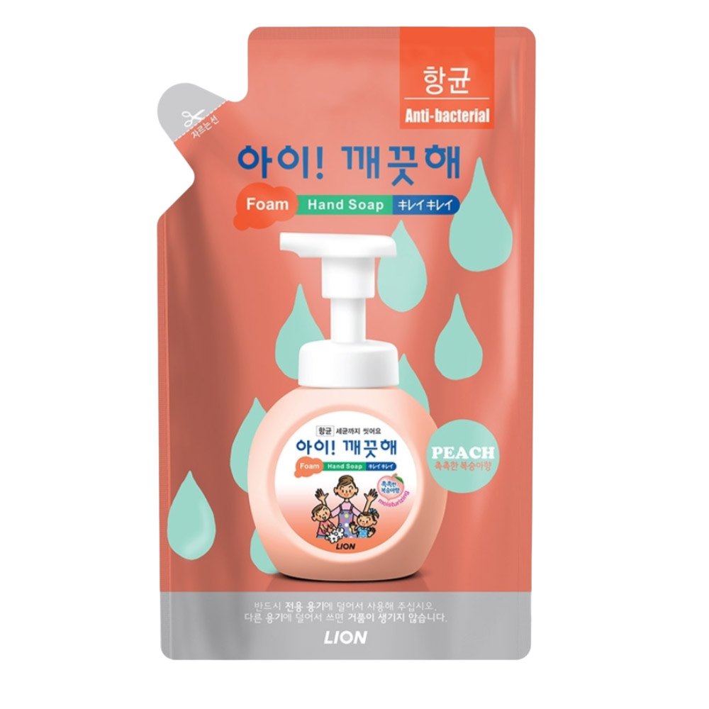 아이깨끗해 항균 폼 핸드 솝 복숭아향 200ml(리필) : 라이프맘