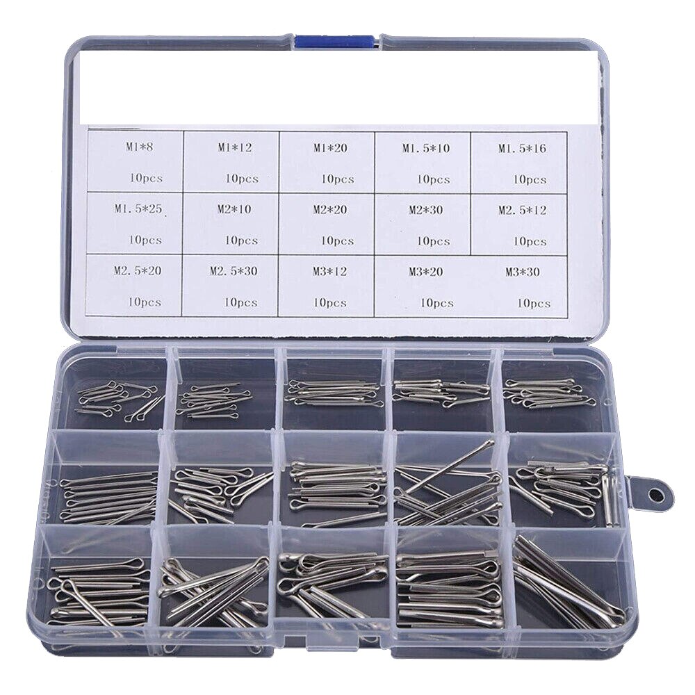 hdd ssd 케이스 150PCS 핀/커터 핀 스테인리스 A2-Marine 등급 304 상자 스틸 하드 링크 구색 : 다판다타임