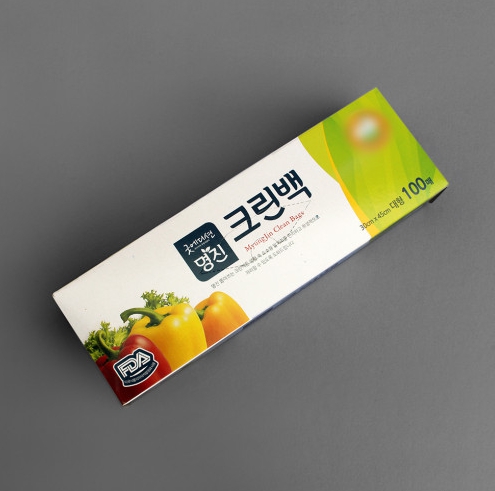 명진 크린백100매 대 일회용 위생비닐 위생백 곽포장 봉투 30x45 집들이선물 큰비닐 : 규리네 주방