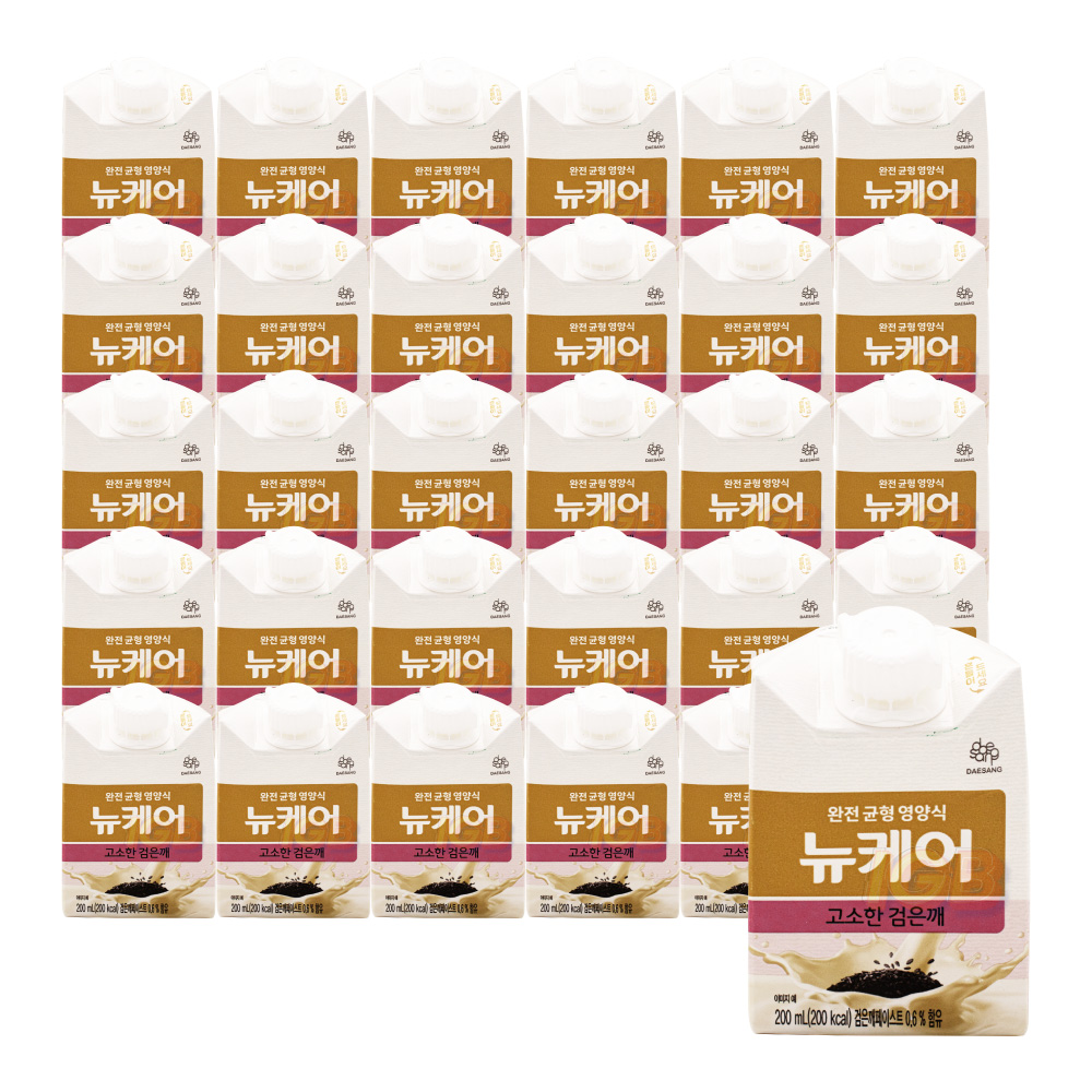 대상웰라이프 뉴케어 고소한 검은깨맛 200ml 30팩 : 주식회사 아이지비