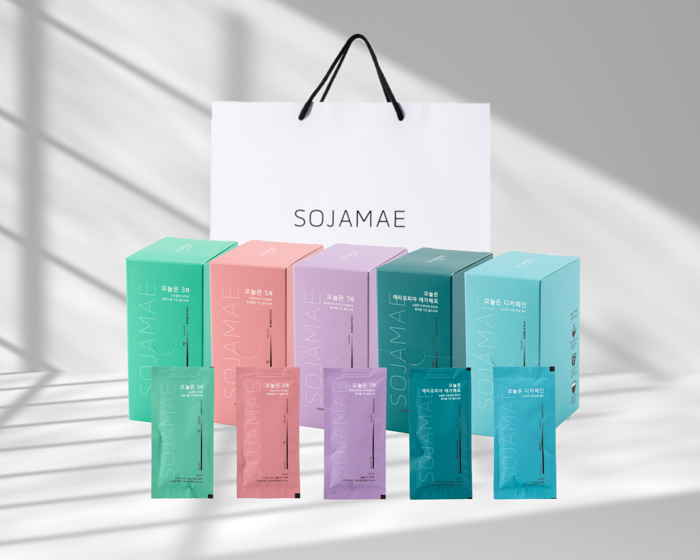 소자매 더치커피 콜드브루 파우치 5종선물세트(30ml x50) : 소자매커피