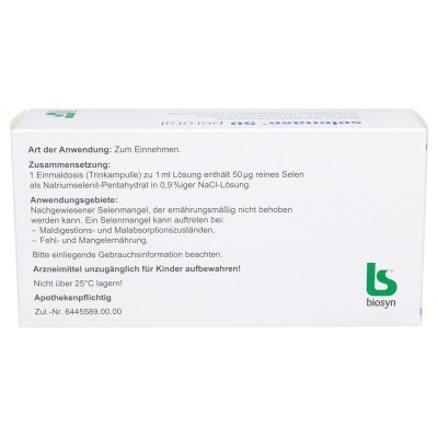 Biosyn Selenase 셀레나제 50 퍼오랄 50앰플 4박스 독일직배 : 만조쿠샵