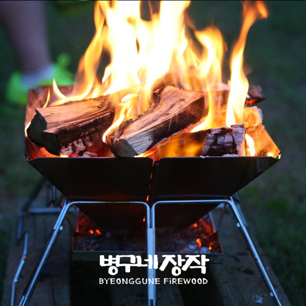 병구네 국내산 캠핑장작 참나무 편백 건조 미니 땔감 캠프파이어 10KG : 에코숲라이프