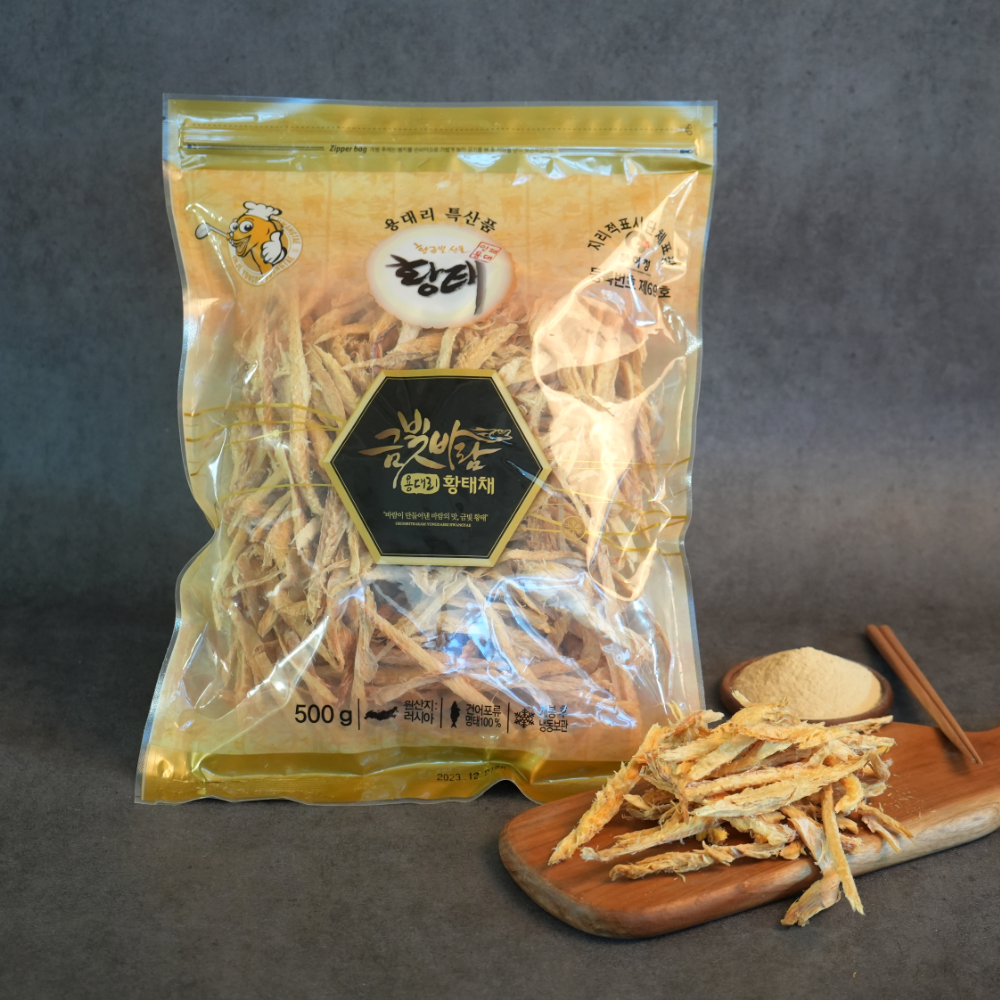 금빛바람 용대리 황태채 500g : 용대리황태금빛바람
