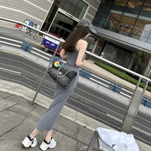 수입 의류 단독 감 캐주얼 어 베스 스랩 스 이 원피스 롱 여름 슬림 밀착 : W 컴퍼니