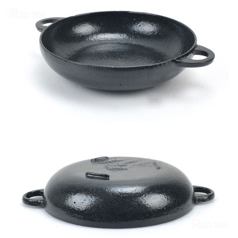 스테이크 단품 시즈닝 무쇠팬 목판별도 지름 19cm 고기 되어있는 주물팬 24cm 통주물 철판 15.4cm : 쉿 컴히얼