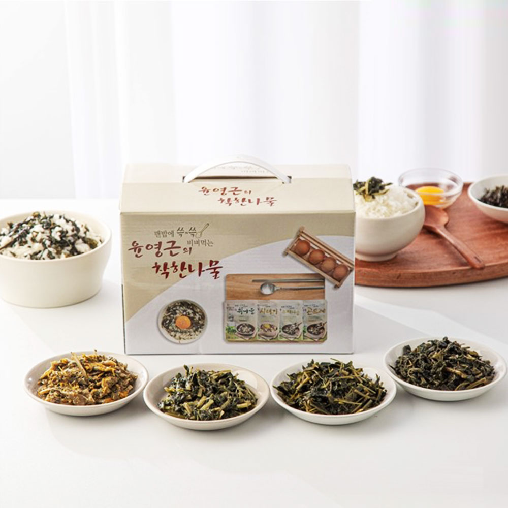 요리없이 바로 먹는 곤드레나물(총8팩) 아침식사 착한나물 : 고수의집밥