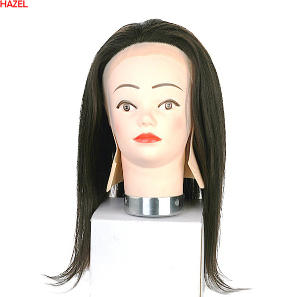 MD 인모 50% 미용가발 연습모 연습용가발 16ic 실습용가발 학원가발 피가발 컷트가발 미용가위 미용재료 미용실가발 미용사 마네킨 민두 : 헤어본