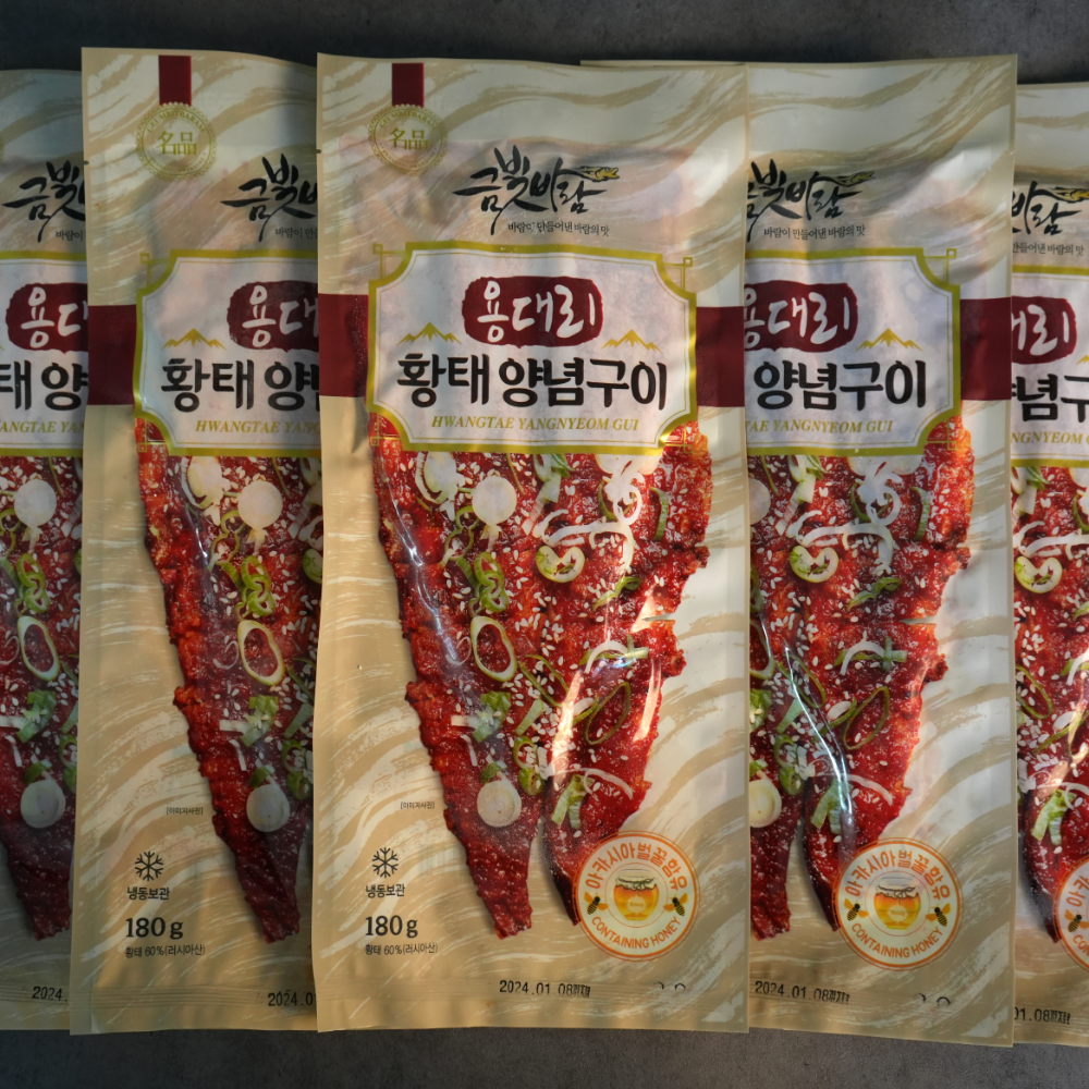 금빛바람 용대리 황태양념구이 1미  x 5개 : 용대리황태금빛바람