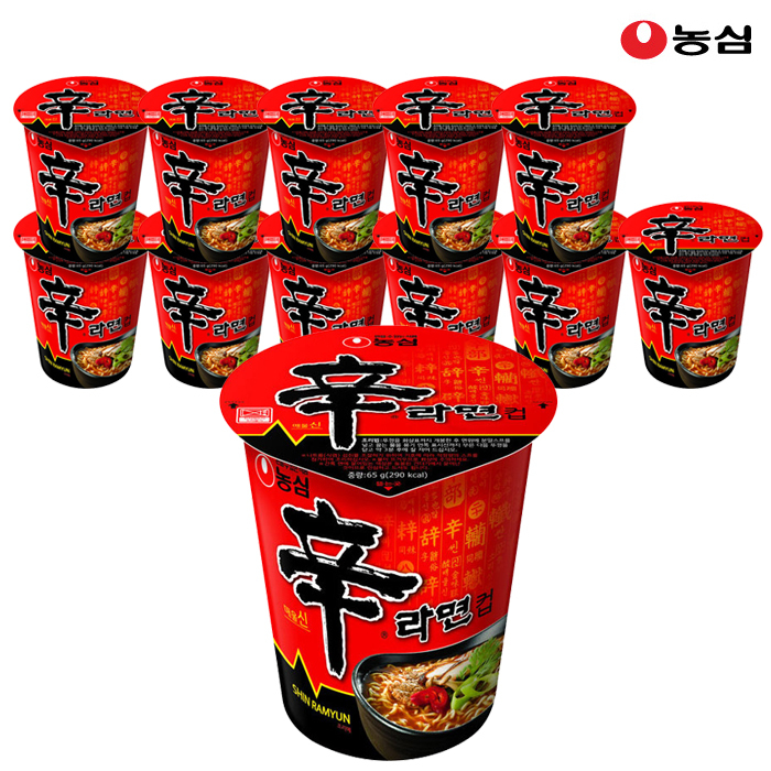 농심 신라면컵 65g x 12개 : 마트코리아