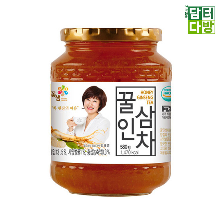 꽃샘 꿀인삼차 580g : 담터다방