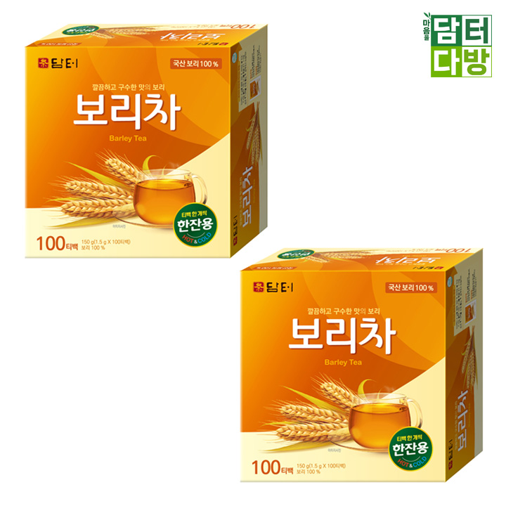 [1+1묶음] 담터 보리차 100티백 : 담터다방