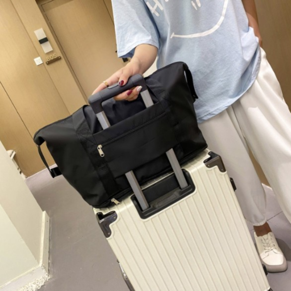 확장형 캐리어보조가방 결합 접이식 폴딩 백 여행용 트래블백 보스턴가방 : 하루코리아