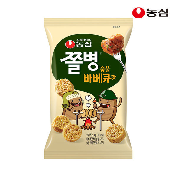 농심 쫄병스낵 숯불바베큐맛 (82g) : 꾸러미24