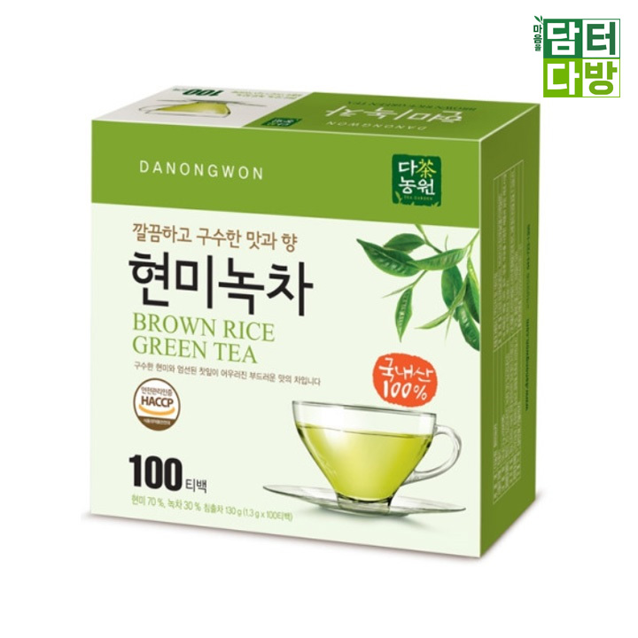 다농원 현미녹차 100티백 : 담터다방