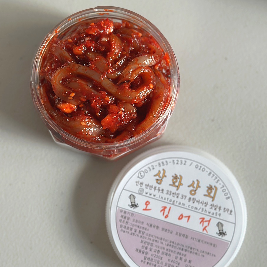 삼화상회 반찬 오징어젓 저염젓갈 200g 400g 1kg : 삼화상회