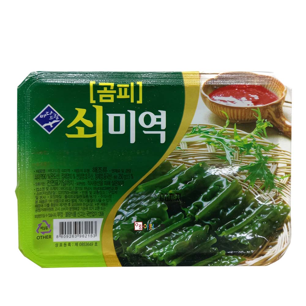 바다드림 염장 곰피 쇠미역 실온 250g : 아람유통