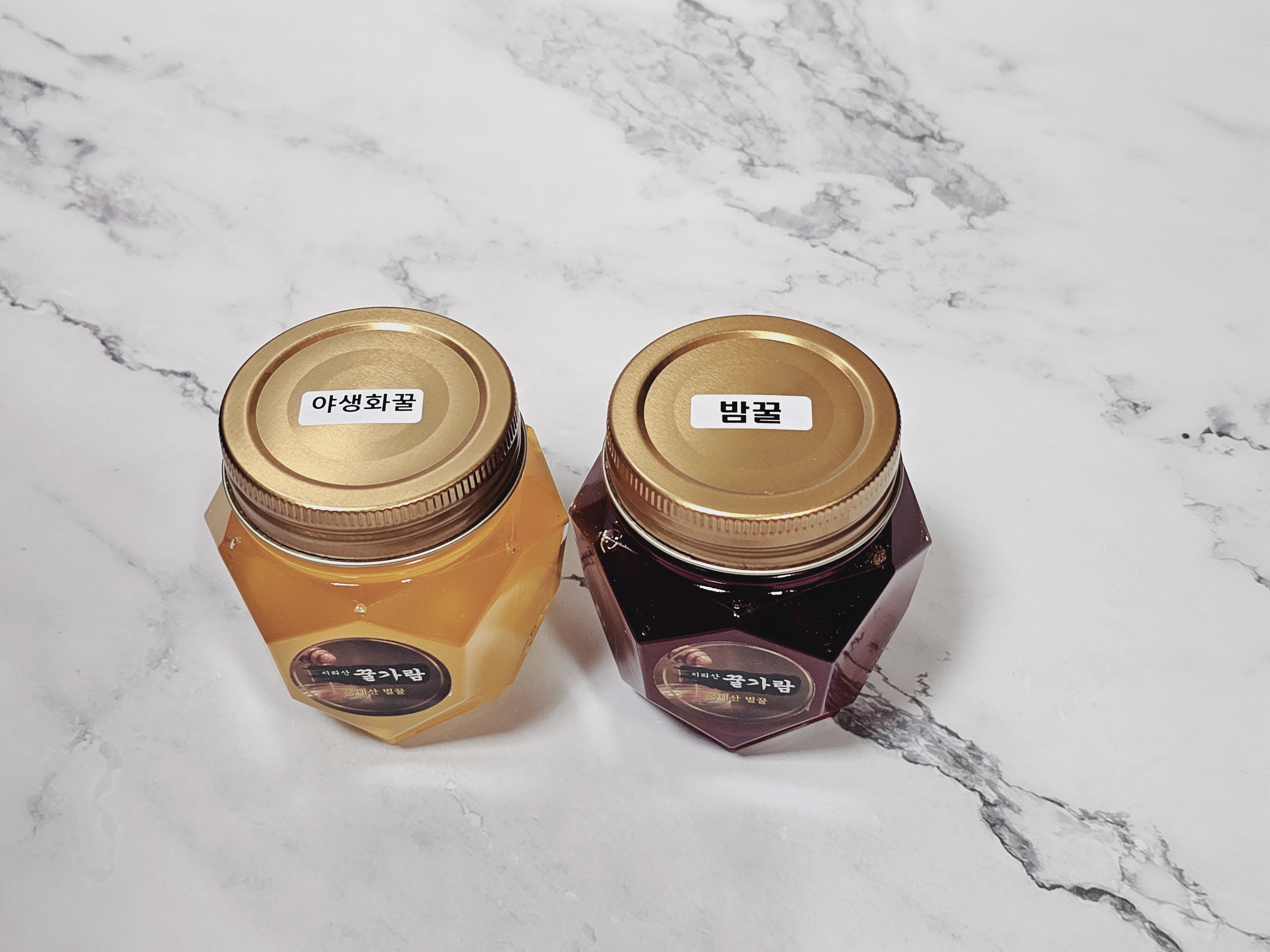 밤꿀 야생화 친환경천연벌꿀 각 250g 세트 : 지리산꿀가람