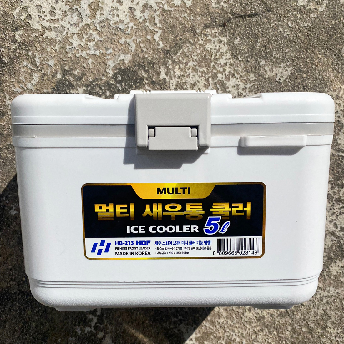 해동 멀티 새우쿨러 새우통 미끼통 아이스박스 5L : 문화낚시