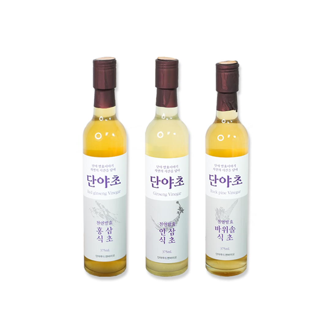 약제식초 홍삼식초 인삼식초 바위솔식초 단야푸드앤바이오 단야초 375ml 진안고원 : 진안고원몰