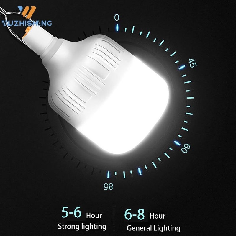 LED랜턴 후크가있는 휴대용 비상 조명 야외 usb 충전식 모바일 led 램프 전구 : 시크릿샵01