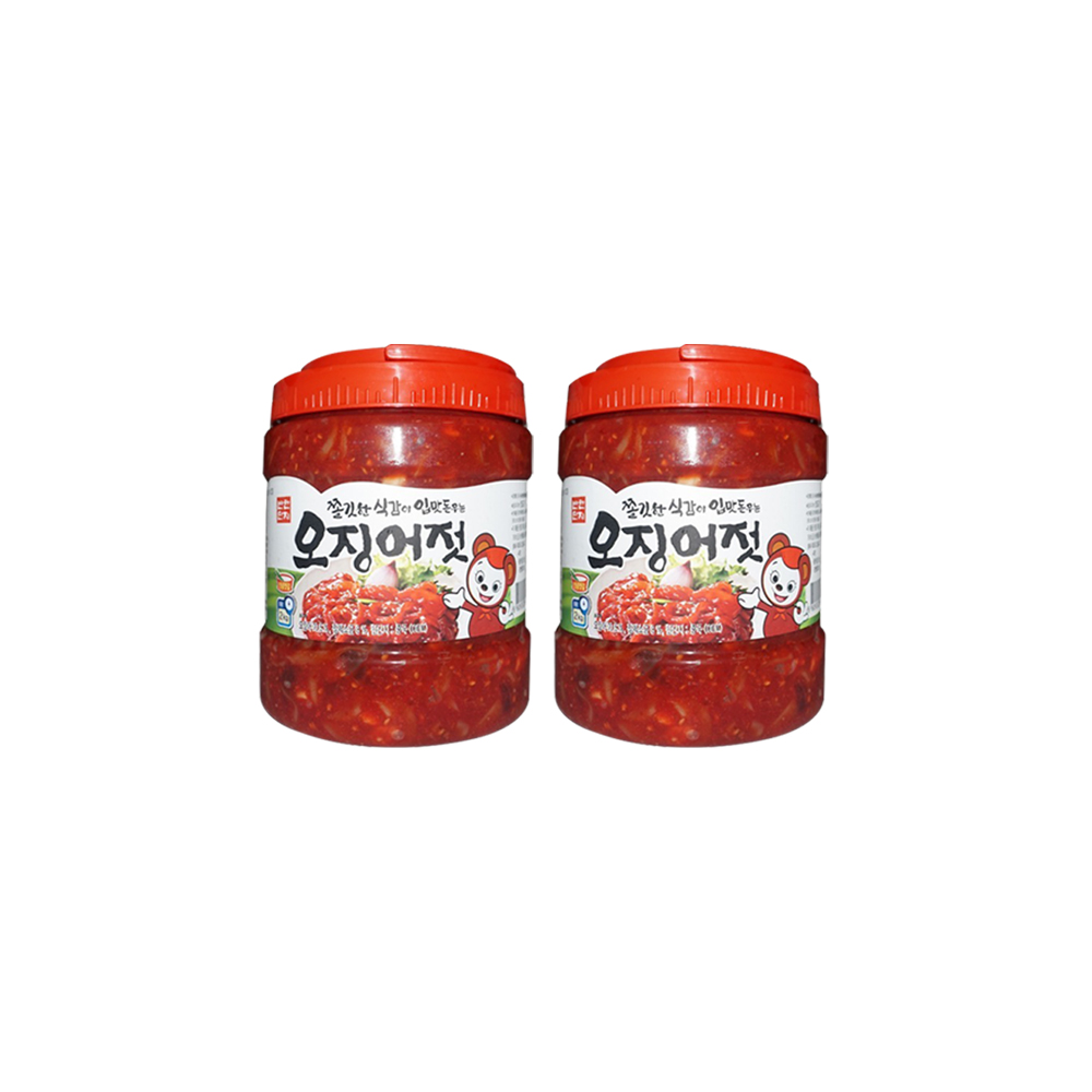 오징어젓갈 식자재마트 간편반찬 반찬단지 2kg X 2개 : 주식회사 에스이컴퍼니플러스