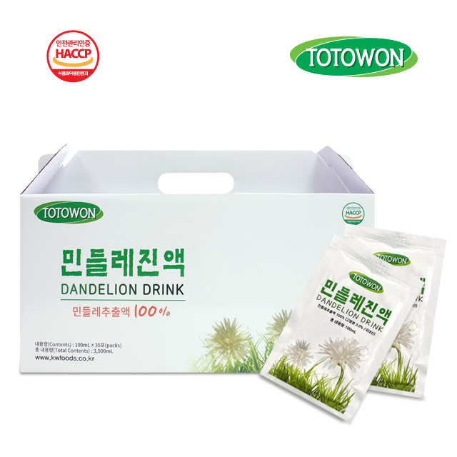 강원식품 민들레진액 100mL 60포 : 강원식품