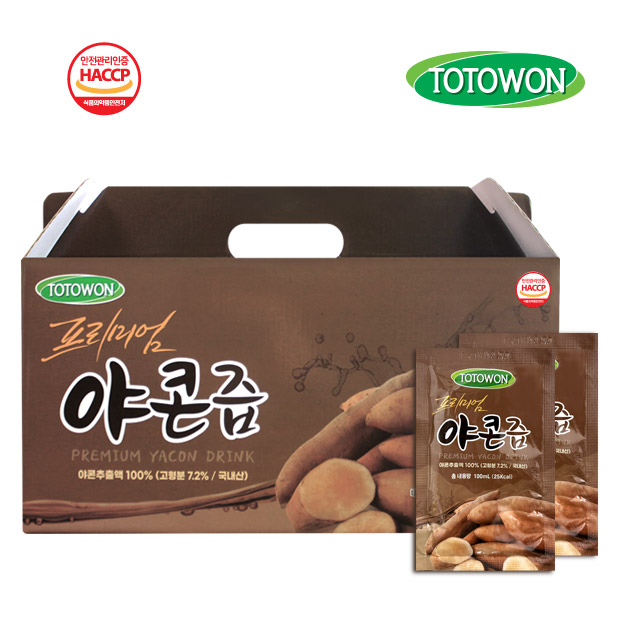 강원식품 프리미엄 야콘즙 100mL  60포 : 강원식품