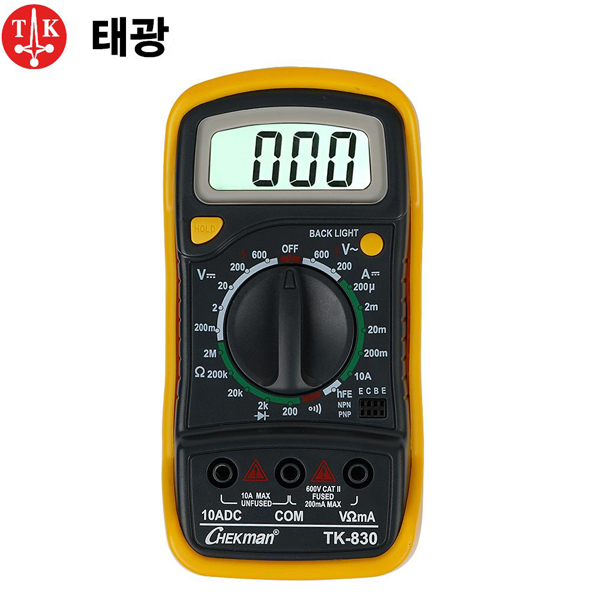 태광전자 TK-830 디지털 테스터기 핸디용 전문가용 전기테스터 : 금광전업사