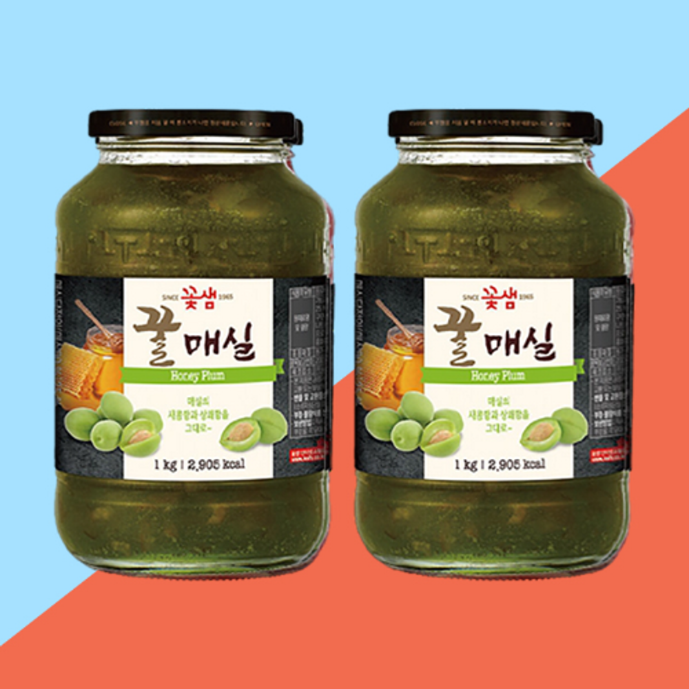 꽃샘 꿀매실차골드 1kg 2개세트 제품 : 보라리빙