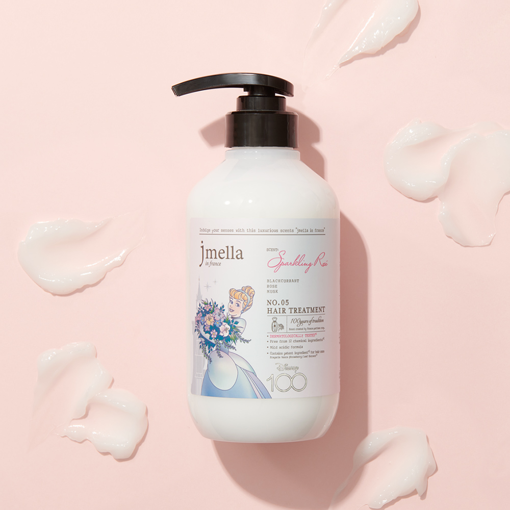 제이멜라 스파클링 로제 극손상 단백질 헤어 트리트먼트 500ml - 신데렐라 디즈니 한정판 : 제이멜라